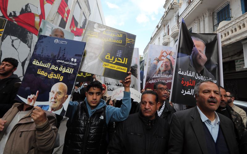 Tunisian police clash with protesters in capital on day of heightened tensions